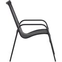 Ver imagem 4 de Jogo 4 Cadeiras Alumínio e Mesa Tampo Ripado 100cm Diâmetro para Área Jardim Varanda Piscina Emily