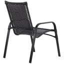 Ver imagem 6 de Jogo 4 Cadeiras Alumínio e Mesa Tampo Ripado 100cm Diâmetro para Área Jardim Varanda Piscina Emily