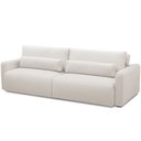 Ver imagem 6 de Sofá Retrátil Reclinável para Sala de Estar Living 210cm Sevilha F04 Bouclê Off White - Lyam Decor