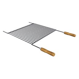 Grelha Barra Redonda Esmaltada Uruguaia Churrasco Reta 80x50 - 3