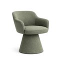 Ver imagem 1 de Cadeira de Mesa de Jantar Jade Base Cone Linho Verde - Nexta Casa