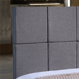 Cabeceira - Painel - Duo 01 - Linho Grafite 12932 - 148x68x07 Casal - 2
