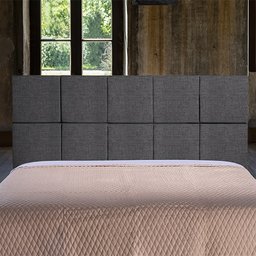 Cabeceira - Painel - Duo 01 - Linho Grafite 12932 - 148x68x07 Casal - 1