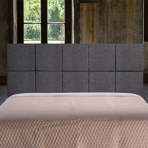 Cabeceira - Painel - Duo 01 - Linho Grafite 12932 - 148x68x07 Casal