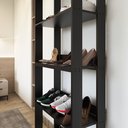 Ver imagem 7 de Sapateira com 3 Prateleiras para Quarto ou Hall de Entrada com Sapatas Plásticas Nos Pés - Preto