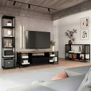 Ver imagem 1 de Conjunto P/ Sala Rack e 2 Estantes Industrial Preto P1017 P1021 P1023