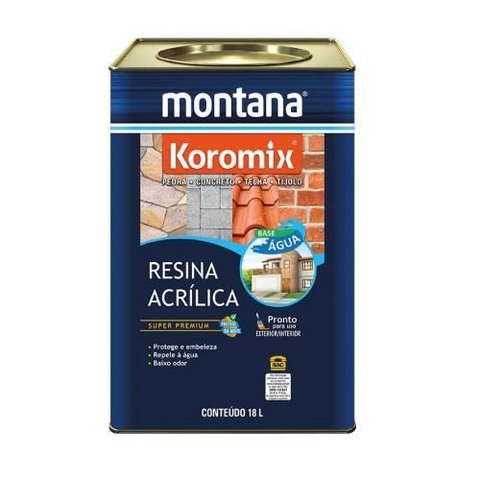 Resina Acrilica Base D Agua Ceramica Telha Montana 18 Litros