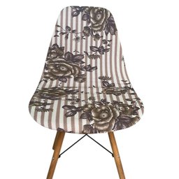 Capa de Cadeira Charles Eames Eiffel Pé Palito 1 Peça Malha Estampada:estampa 2 - 2