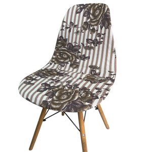 Capa de Cadeira Charles Eames Eiffel Pé Palito 1 Peça Malha Estampada:estampa 2