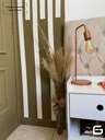 Ver imagem 5 de Moldura Painel Ripado Eva Autocolante Liso 5cmx5mm 25 Metros - Branco