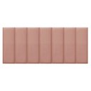 Ver imagem 4 de Kit 7 Cabeceiras Painel Modular Cama Box Casal Veludo Rose Madelina Decor