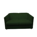 Ver imagem 2 de Kit Namoradeira + 1 Poltrona Decorativa Biane Suede Verde Pés Cromado Ms Decor