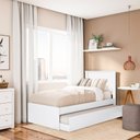 Ver imagem 1 de Bicama Clássica Barcelona Dormitorio Solteiro Auxiliar