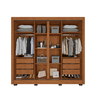 Guarda Roupa Casal 4 Portas com Reforço Metálico Espelho 6 Gavetas Portinari Prime - Imop: Cinamomo - 3
