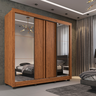 Guarda Roupa Casal 4 Portas com Reforço Metálico Espelho 6 Gavetas Portinari Prime - Imop: Cinamomo - 2