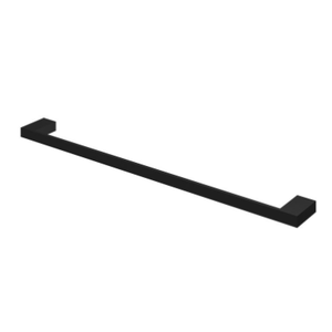 Porta Toalha Reto Longo 60cm Horus Preto Fosco 400bk450 Fani