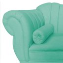 Ver mais imagens de Recamier Decorativo Divã Amsterdã 147cm Lado Direito Veludo Acqua
