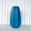 Ver imagem 3 de Vaso Centro de Mesa Grande Alto Relevo Moderno Azul Fosco