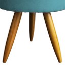 Ver imagem 3 de Kit 2 Puff Decorativo Redondo para Sala Quarto Penteadeira Pé Palito Castanho Suede Cores