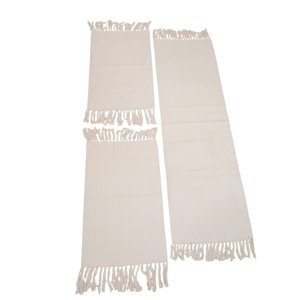 Jogo de Cozinha Tapetes com Passadeira Kit 3 Peças Varias Cores: Cru