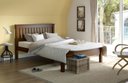 Ver imagem 3 de Cama Casal de Madeira Castanho Acetinado - Piratini