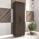 Ver imagem 1 de Armário Multiuso 2 Portas Perola Casattop Cor Wenguê