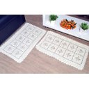 Ver imagem 1 de Par de Tapetes em Crochê Retangular - Modelo Aranha Arte & Tear