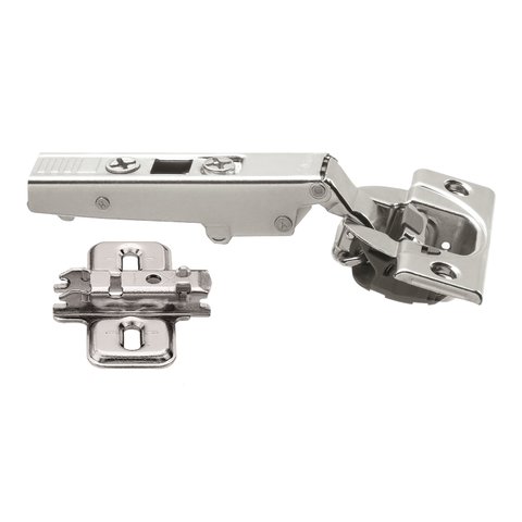 Dobradiça 35mm 107º Graus Clip Top Blumotion Reta Niquelada com Amortecedor Blum 01 Unidade