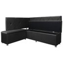 Ver imagem 4 de Conjunto Canto Alemão com Bau para Bar Lanchonete Cinza 125x160cm Sofa Store