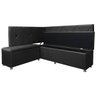 Conjunto Canto Alemão com Bau para Bar Lanchonete Cinza 125x160cm Sofa Store - 4