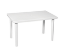 Ver imagem 1 de Mesa Retangular Plástica Piscina Praia Desmontável Branca Plasnew