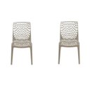 Ver imagem 1 de Kit com 2 Cadeiras Gruvyer para Sala de Jantar Bege/Fendi