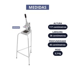 Picador de Legumes Grande com Tripé Alto Cefaz - 3