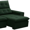Ver imagem 5 de Sofá Retrátil Reclinável para Sala 3 Lugares 210cm Vincent F04 Veludo Verde - Lyam Decor