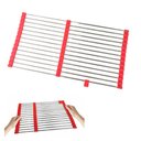 Ver imagem 1 de Escorredor Esteira Silicone Inox Extensivo Cuba Pia Cozinha Panela Prato Utensilio Pratico Multiuso 