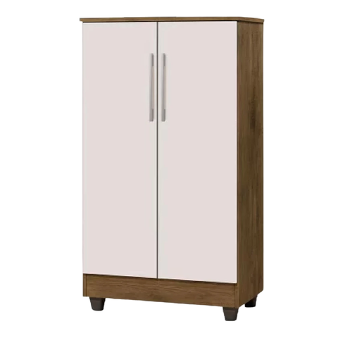 Armário Multiuso 2 Portas Jequitibá/off White J&a Móveis Smart 118x64x36