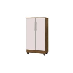 Armário Multiuso 2 Portas Jequitibá/off White J&a Móveis Smart 118x64x36 - 3