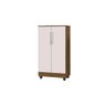 Armário Multiuso 2 Portas Jequitibá/off White J&a Móveis Smart 118x64x36 - 3