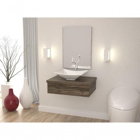 Conjunto Bancada C-cuba L38 Metrópole 600 Carvalho Carvalho Dark
