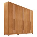 Ver imagem 2 de Guarda-Roupa Casal 100% MDF 6 Portas e 6 Gavetas com Pés 273cm Multimóveis CR35513 Madeirado