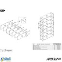 Ver mais imagens de Estante 7 Prateleiras 211,5cm Concept Home Office - Artesano