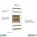 Ver imagem 3 de Estante 7 Prateleiras 211,5cm Concept Home Office - Artesano