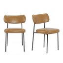 Ver mais imagens de Kit 3 Cadeiras Mona para Sala Jantar Gourmet em Aço-couríssimo-whisky-edecasamoveis