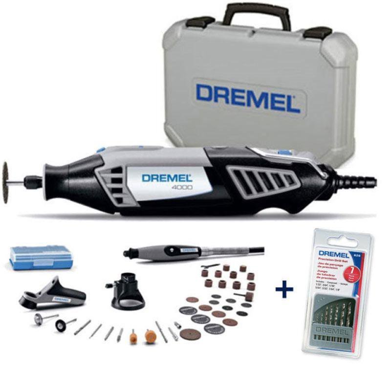 Retífica DREMEL 4000 Profissional 175W c/ 36 Acess + 3 Acoplamentos + 1 Kit Brocas DREMEL - 2