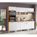 Ver imagem 1 de Jogo de Cozinha Atena Completo 249cm - Cinamomo/branco Aramóveis