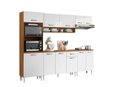 Ver imagem 2 de Jogo de Cozinha Atena Completo 249cm - Cinamomo/branco Aramóveis