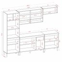 Ver imagem 4 de Jogo de Cozinha Atena Completo 249cm - Cinamomo/branco Aramóveis