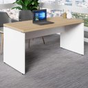 Ver imagem 1 de Escrivaninha Escritório 150cm X 70cm Pé Painel F5 Office
