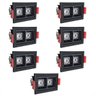 7 Spot Mini Dowlight Duplo Led Embutir 3000k Preto Bet56 - 1