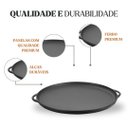 Ver imagem 2 de Forma de Pizza Ferro 30x1,5cm Alça Ferro – Panela Mineira